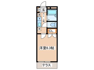 第Ⅱメゾン谷端の物件間取画像